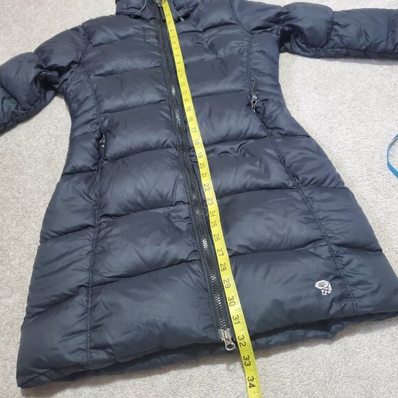 Women's Black Quilted Coat - Picture 14 of 16